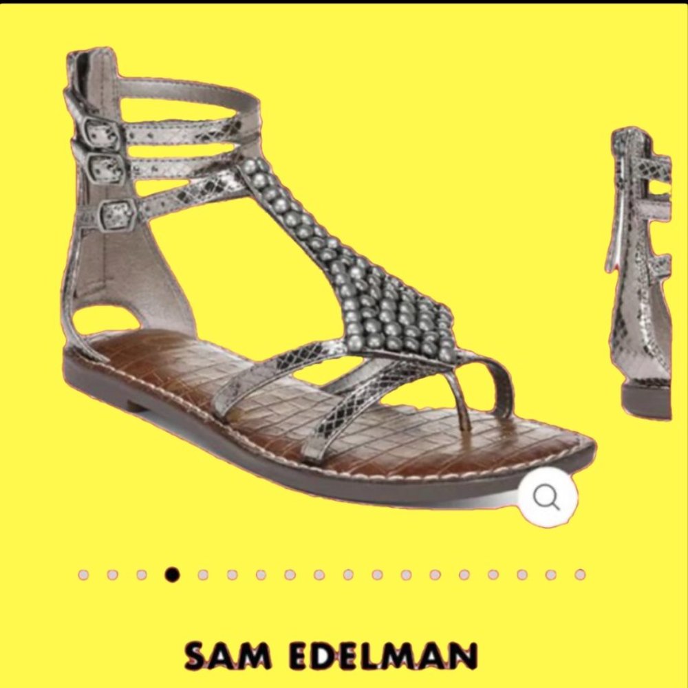 Sam Edelman Cute Silver Sandals. Size 7.5